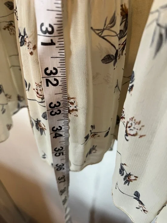 Women’s Floral Cream Maxi Skirt - Picture 8 of 13